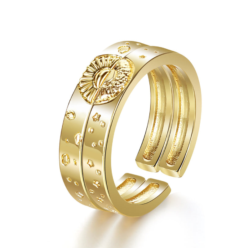 Sun And Moon Lover Matching Sun Moon Matching Ringss - Couple Ring