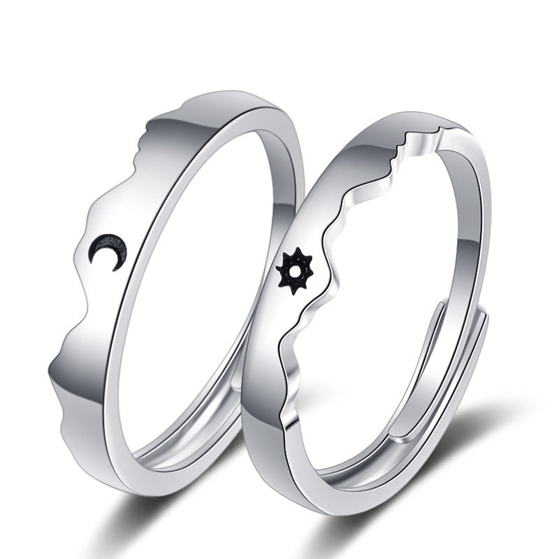 Sun And Moon Lover Matching Ringss - Couple Ring