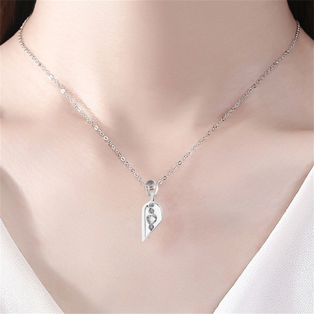Magnetic Rotating Heart Charm - gift for wife, husband, boyfriend, girlfriend - Magnetic Rotating Couples Necklaces