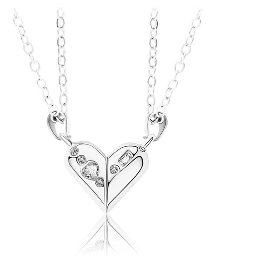 Magnetic Rotating Heart Charm - gift for wife, husband, boyfriend, girlfriend - Magnetic Rotating Couples Necklaces