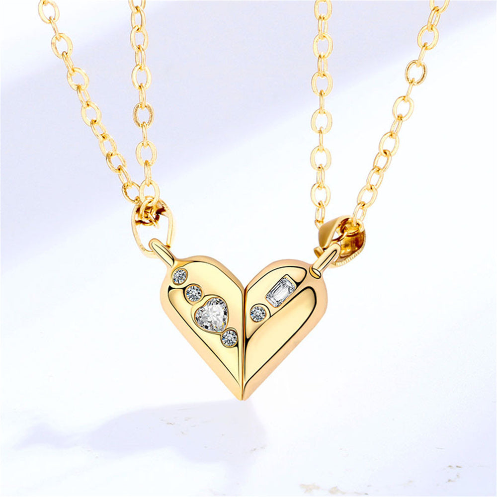 Magnetic Rotating Heart Charm - gift for wife, husband, boyfriend, girlfriend - Magnetic Rotating Couples Necklaces