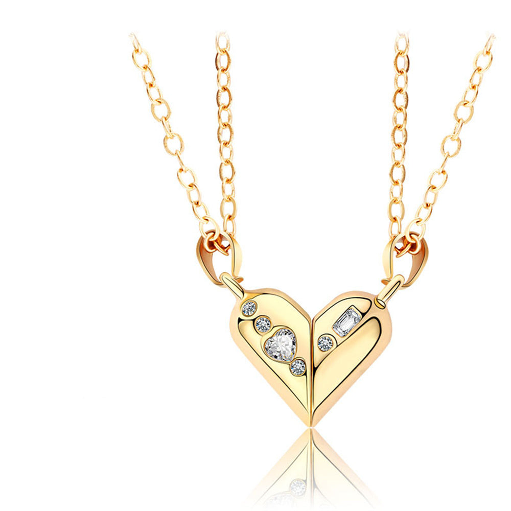 Magnetic Rotating Heart Charm - gift for wife, husband, boyfriend, girlfriend - Magnetic Rotating Couples Necklaces
