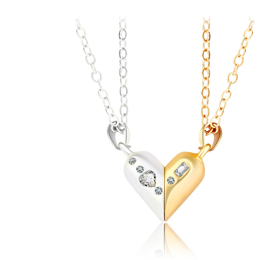 Magnetic Rotating Heart Charm - gift for wife, husband, boyfriend, girlfriend - Magnetic Rotating Couples Necklaces