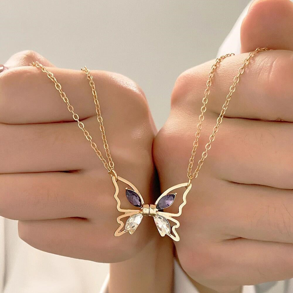 Matching Butterfly - Couple Butterfly Necklace