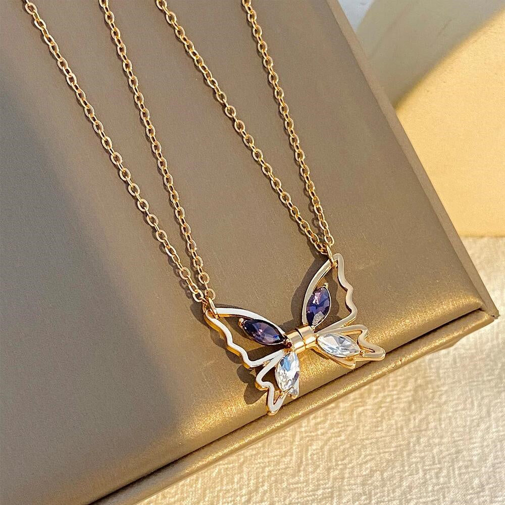 Matching Butterfly - Couple Butterfly Necklace