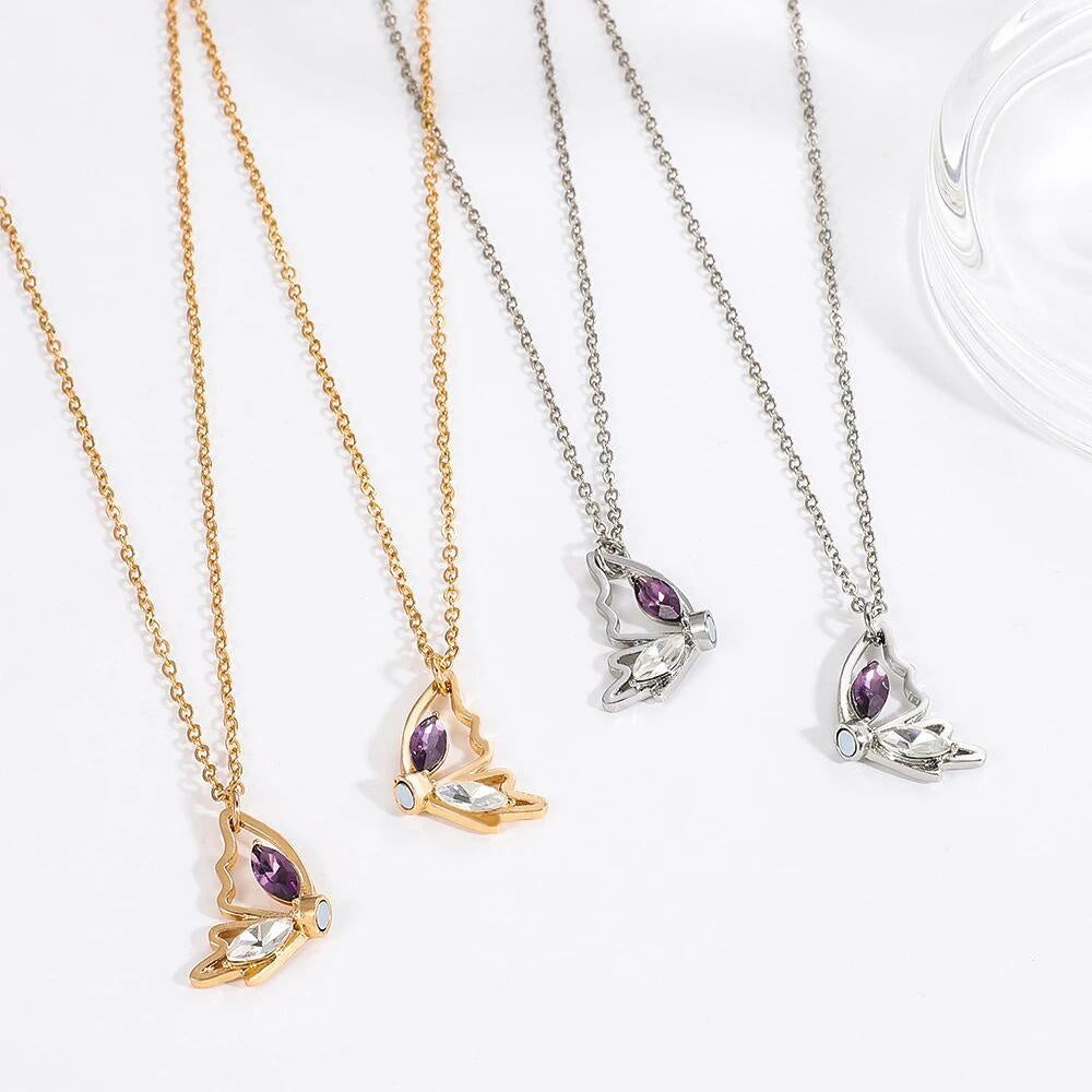 Matching Butterfly - Couple Butterfly Necklace
