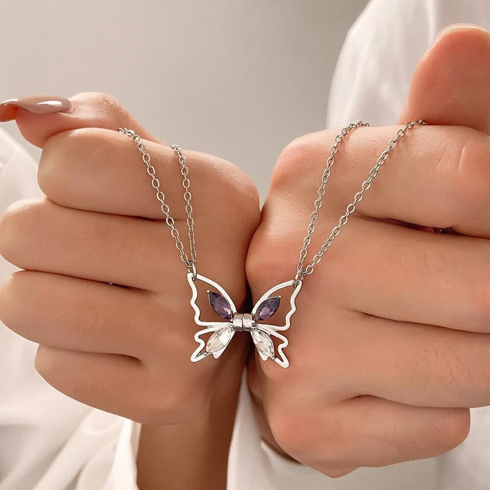 Matching Butterfly - Couple Butterfly Necklace