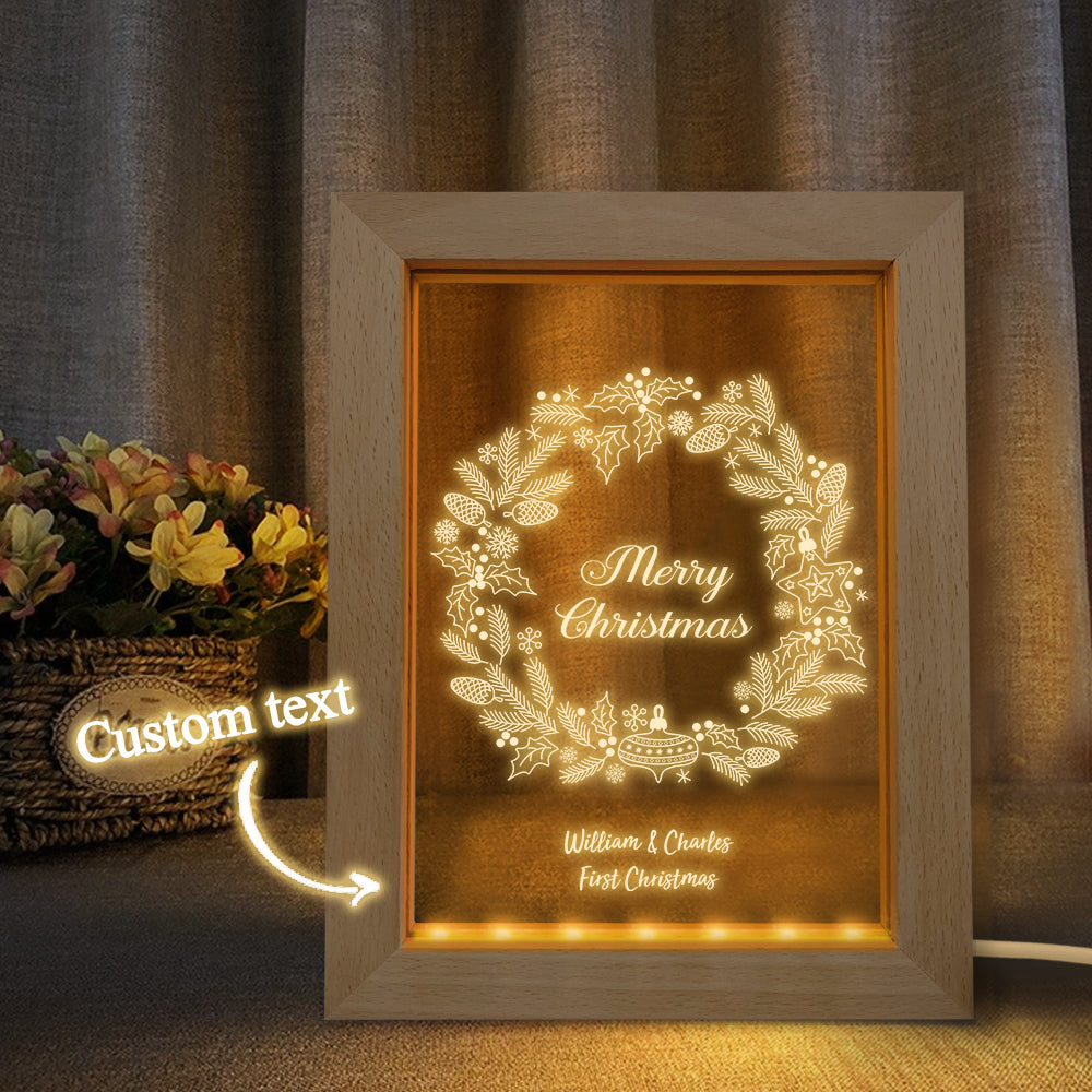 Personalized Couple Any Name Christmas Light Lamp