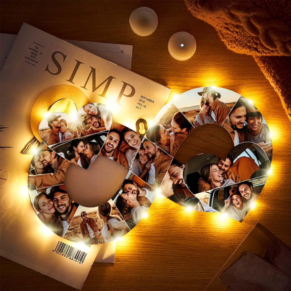 Personalized Couple Photo Infinity Love Lamp