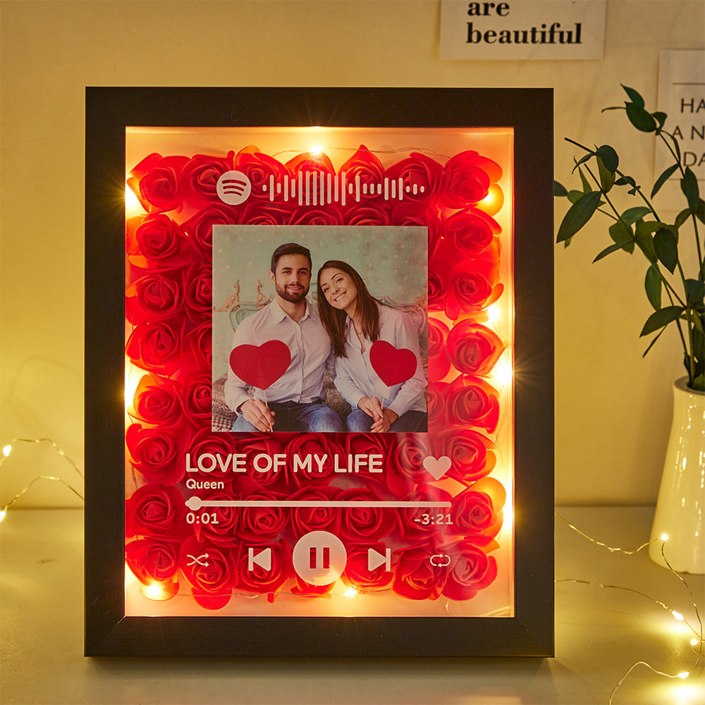 Personalized Couple Scannable Spotify Code Night Lamp