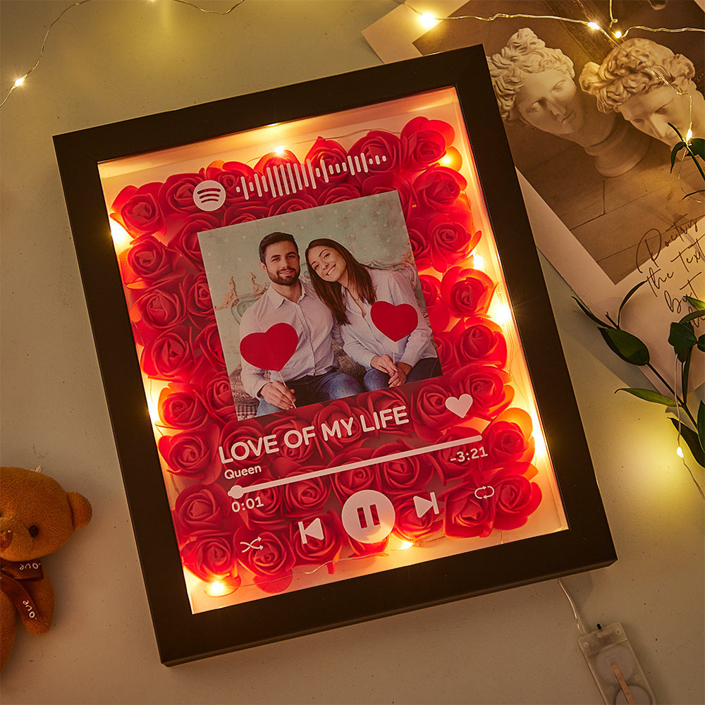 Personalized Couple Scannable Spotify Code Night Lamp