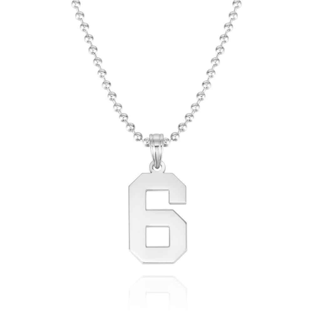 Your Number - Personalized Basketball Number Pendant Thick Chain