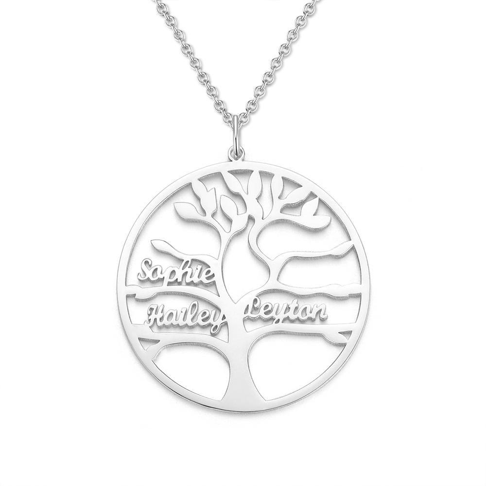 Tree of Life Name - Personalized Family Tree of Life Necklace