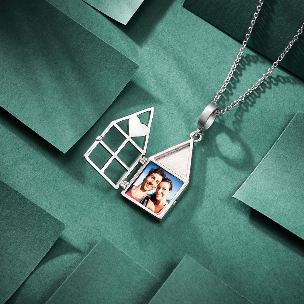 Any Photo House - Personalized Photo House Necklace