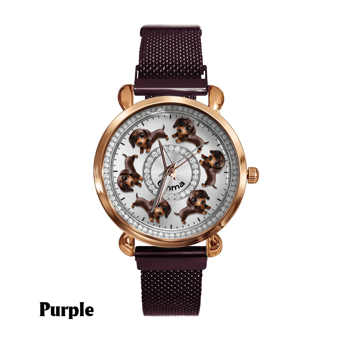 I Love My Dogs - Personalized Dog Women Hand Watch
