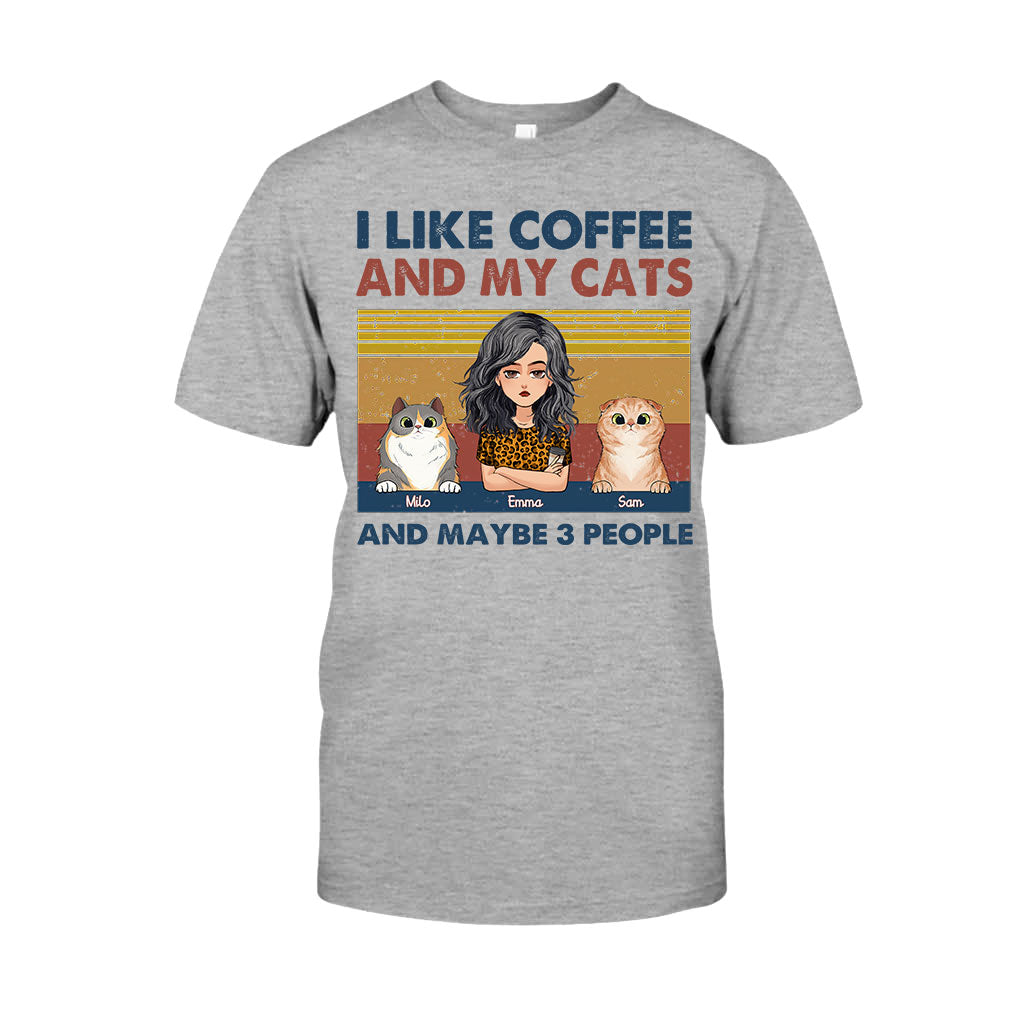 I Like Coffee And My Dog - Dog gift for cat lover - Personalized T-shirt And Hoodie