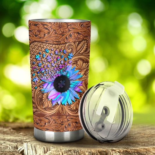 Accept Understand Love Autism Awareness Tumbler 0622