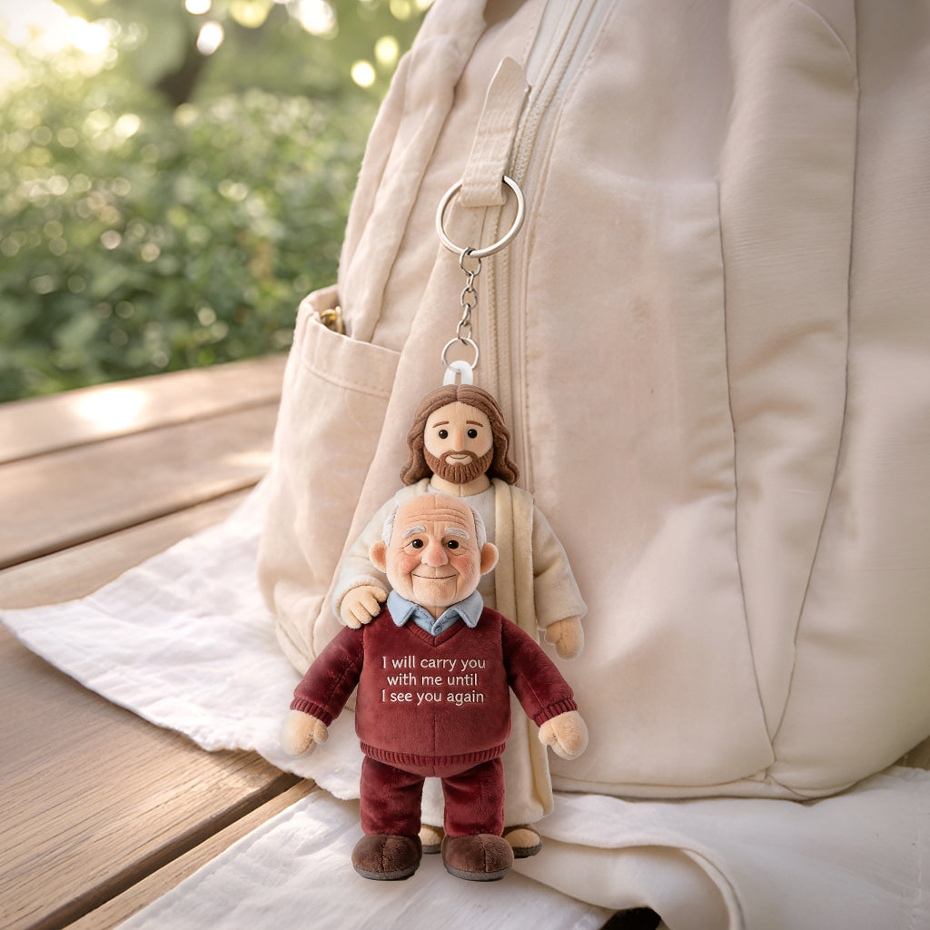 Custom Any Photo - Personalized Memorial Plush Keychain