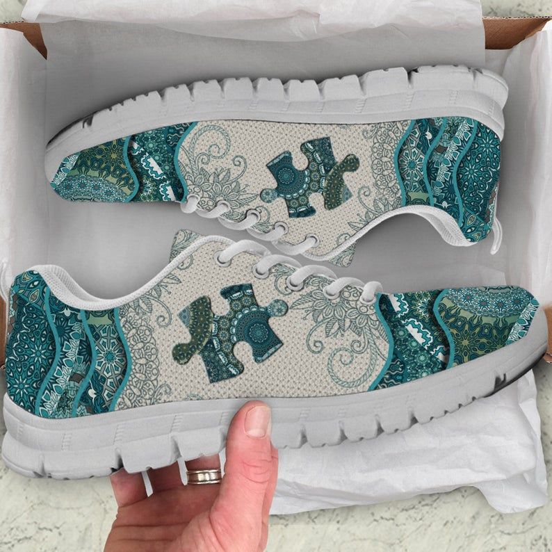 Mandala Autism Awareness - Autism Awareness Sneakers 0921