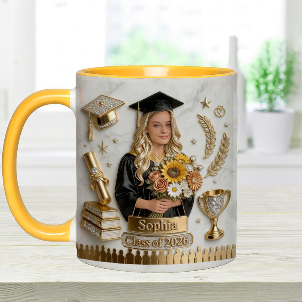 Happy Graduation! - Personalized Graduation Accent Mug