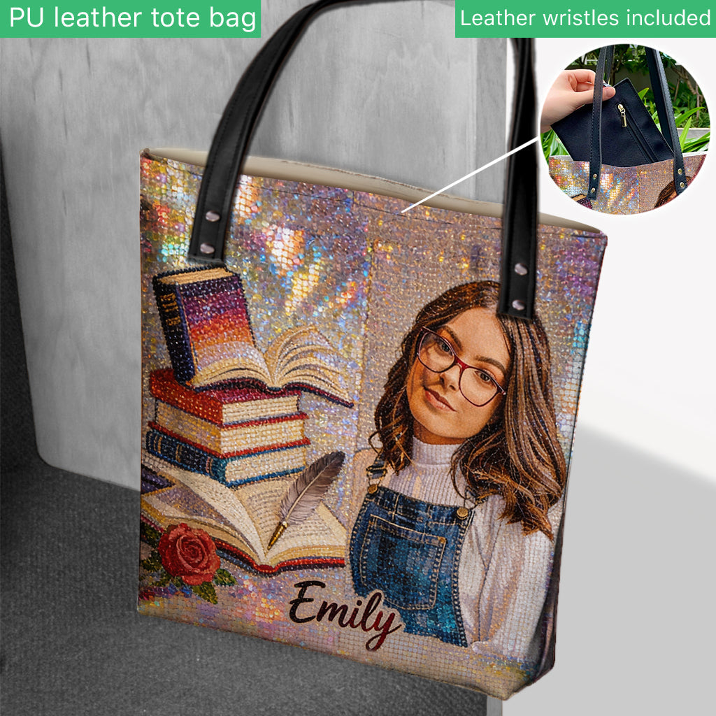 Custom Any Photo Love Books - Personalized Book Tote Bag