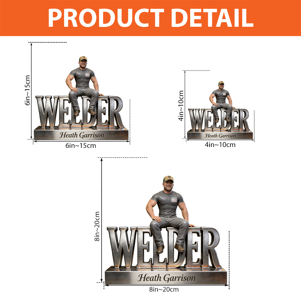 Custom Any Photo - Personalized Welder Custom Shaped Acrylic Plaque