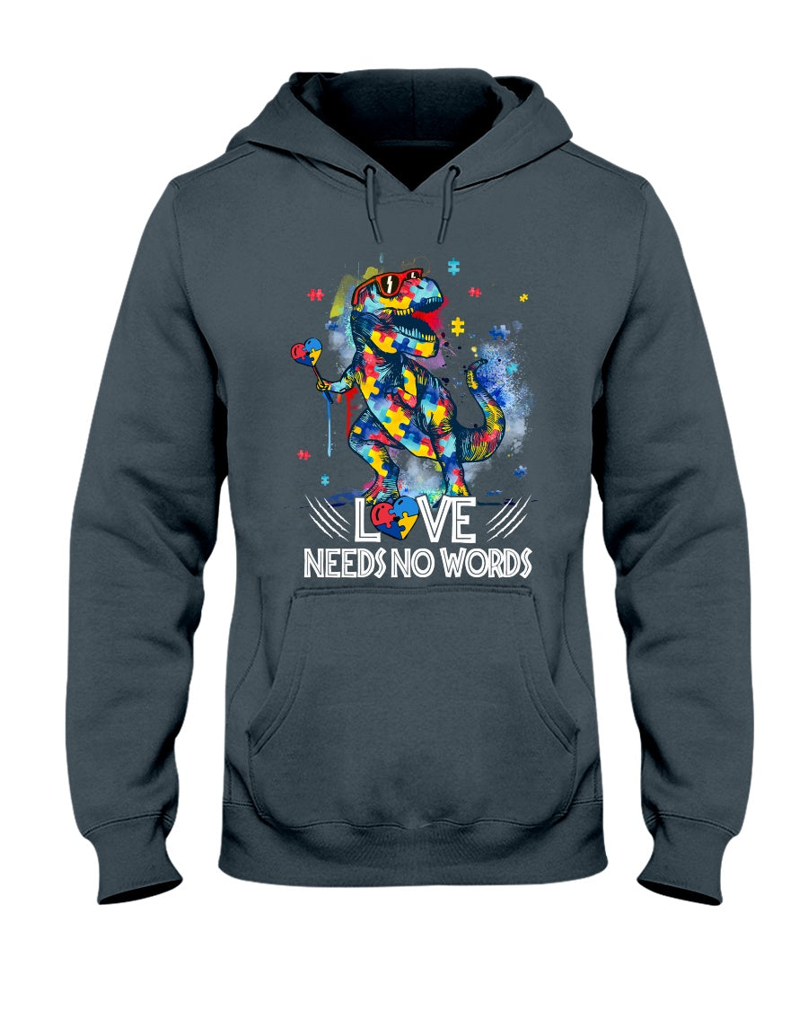Autism Love Needs No Words - Autism Awareness T-shirt and Hoodie 0921