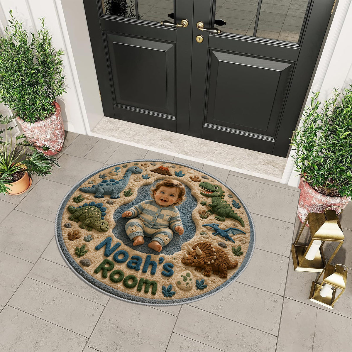 Any Photo Perfect Gift For Kids - Personalized Kid Non-Slip Tufted Rug
