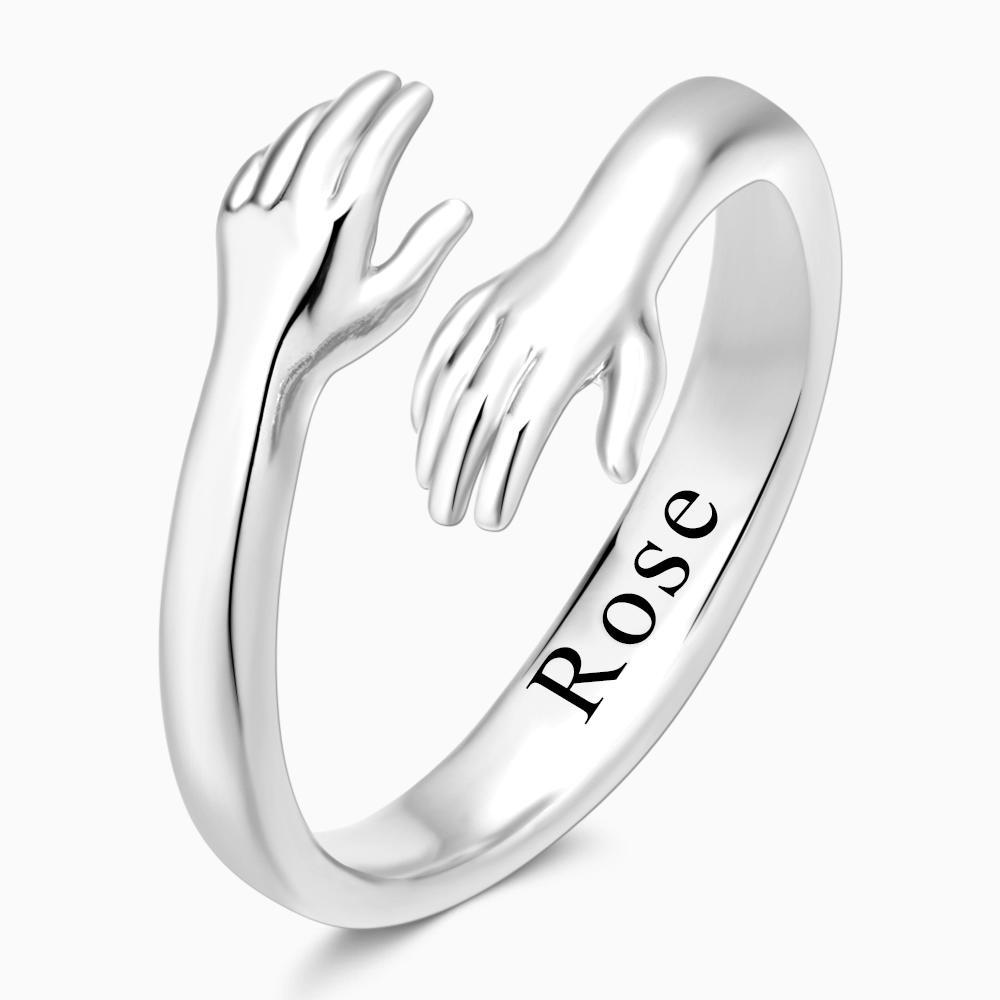 Engraved Hugging Hands - Personalized Engraved Hugging Hands