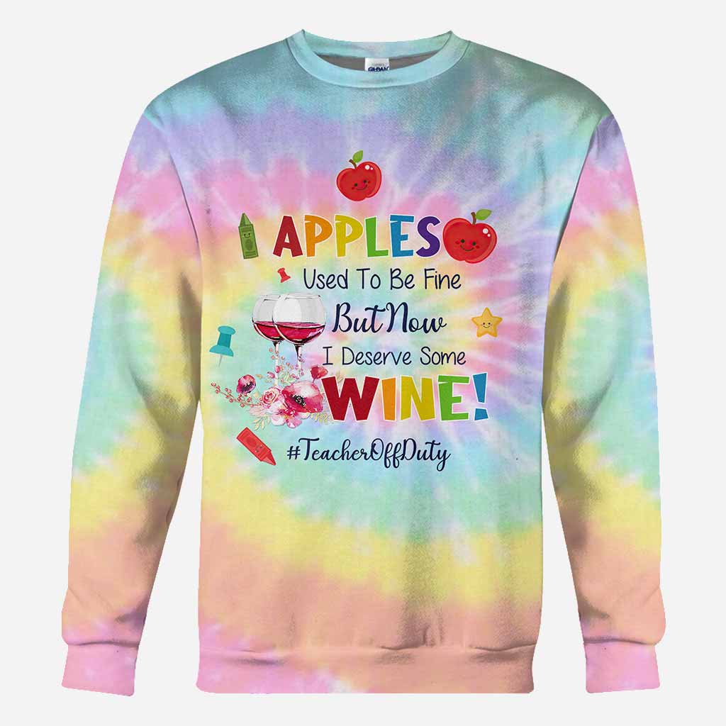 Apples Used To Be Fine - Personalized Teacher All Over T-shirt and Hoodie