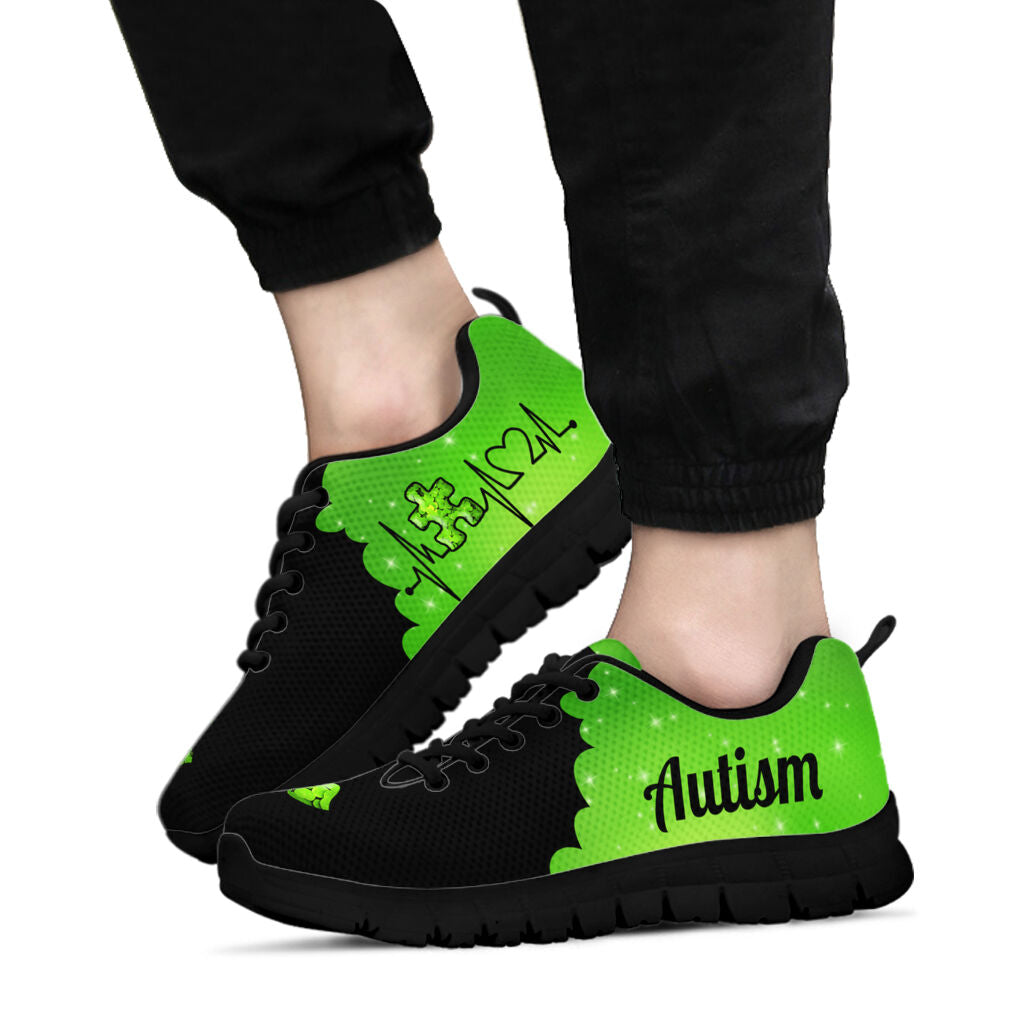 Heart Beat Autism Awareness Autism Awareness Sneakers 0622