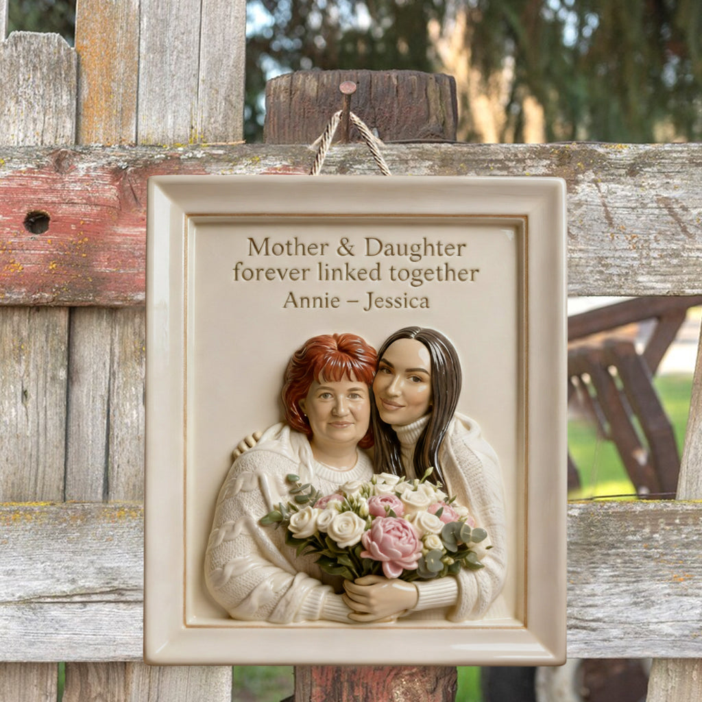 Custom From Any Photo - Personalized Mother Custom Shaped Wood Sign