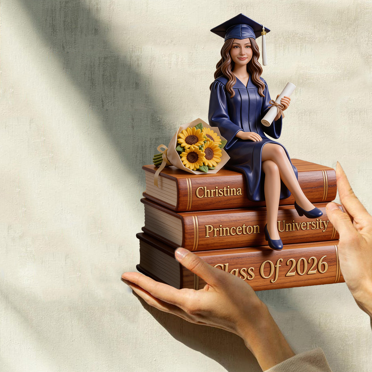 Look Who's Graduated - Personalized Graduation Custom Shaped Wood Plaque