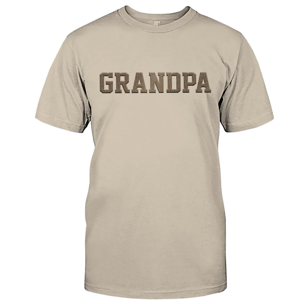 Custom Name - Personalized Grandpa Embroidered T-shirt