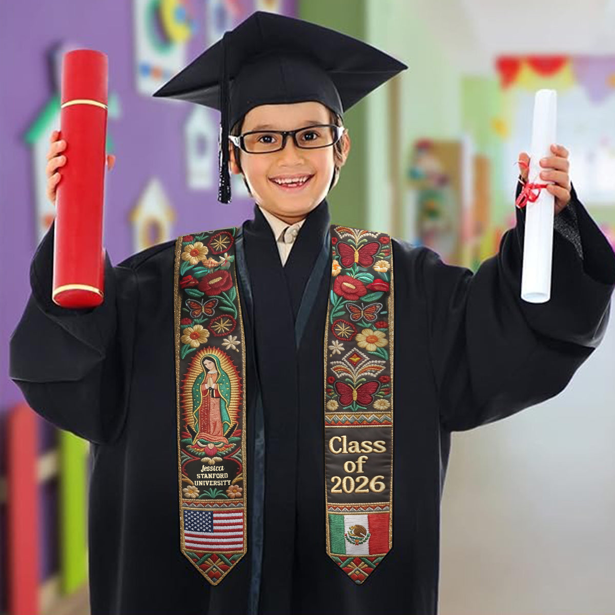 Class Of 2026 - Personalized Graduation Graduation Stole