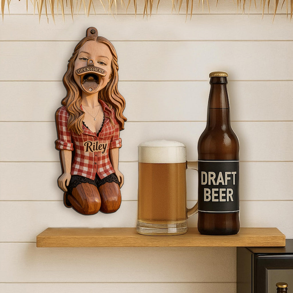 Insert Here - Personalized Spicy Couple Wall Bottle Opener