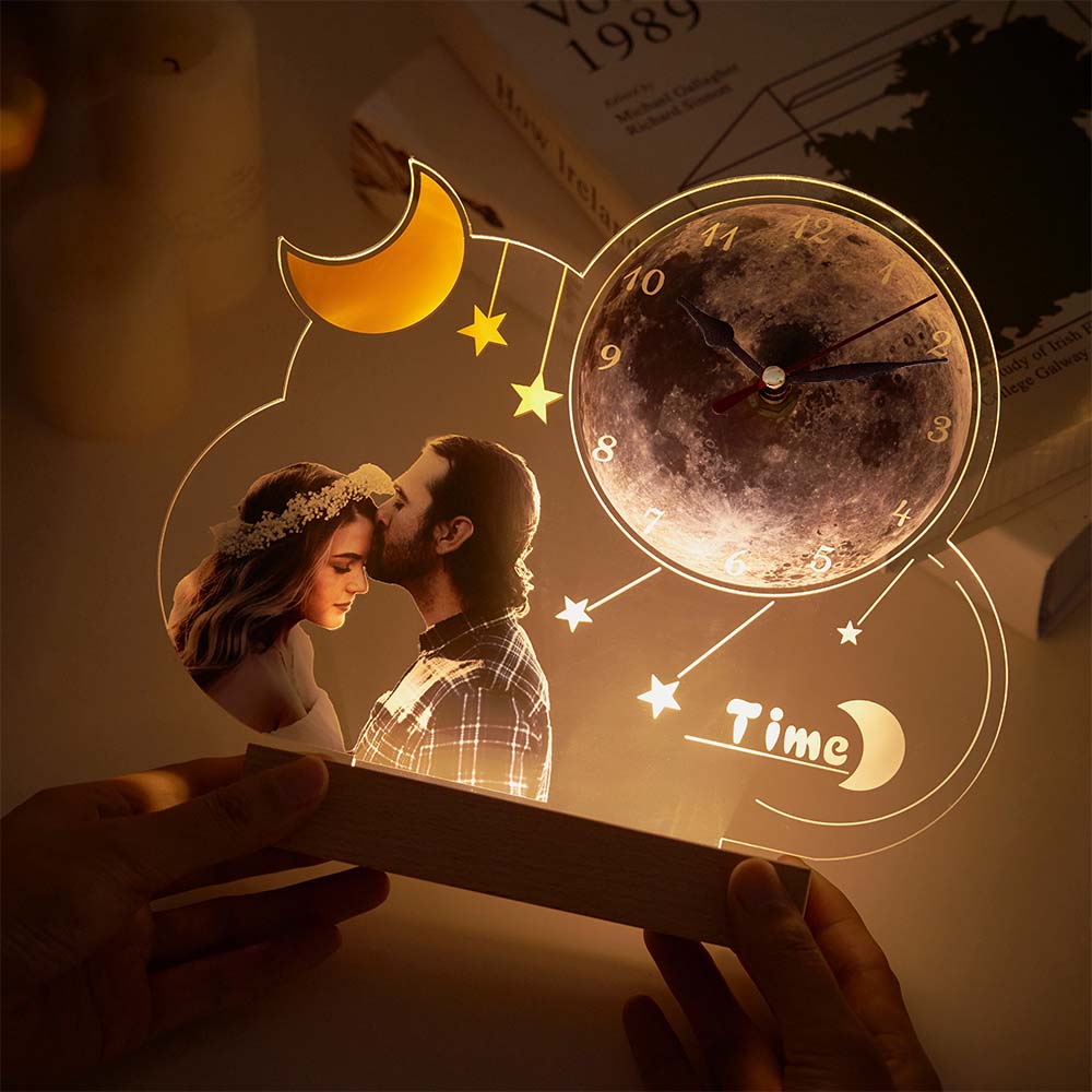 Any Photos - Personalized Couple Photo Clock