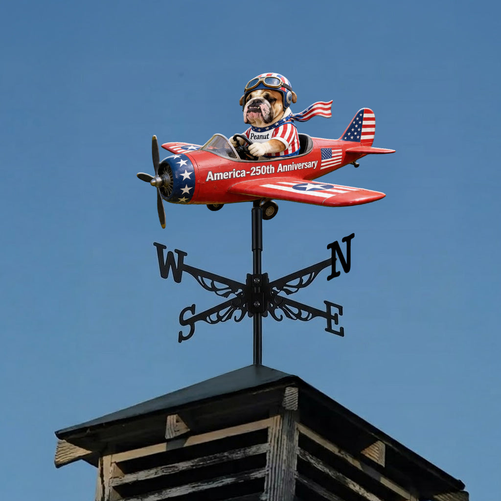 Happy Anniversary - Personalized Dog Weather Vane