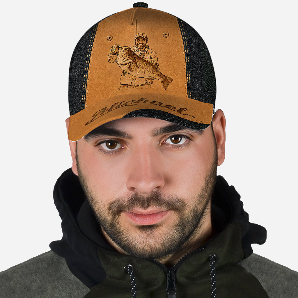 Custom Fishing Hat For Dad/ Husband/ Son... - Personalized Fishing Classic Cap