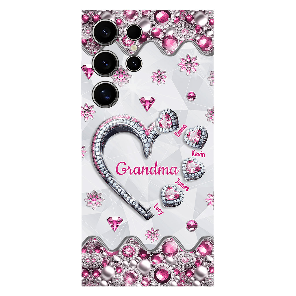 Grandma's Sweethearts Gift For Grandma, Mom,.. - Personalized Grandma Full Print Phone Case