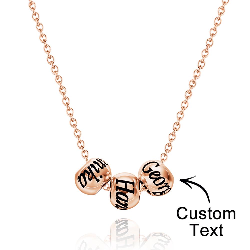Engraved Necklace Optional Bead Charm Optional Bead Charm - gift for who lost a loved one - Personalized Necklace
