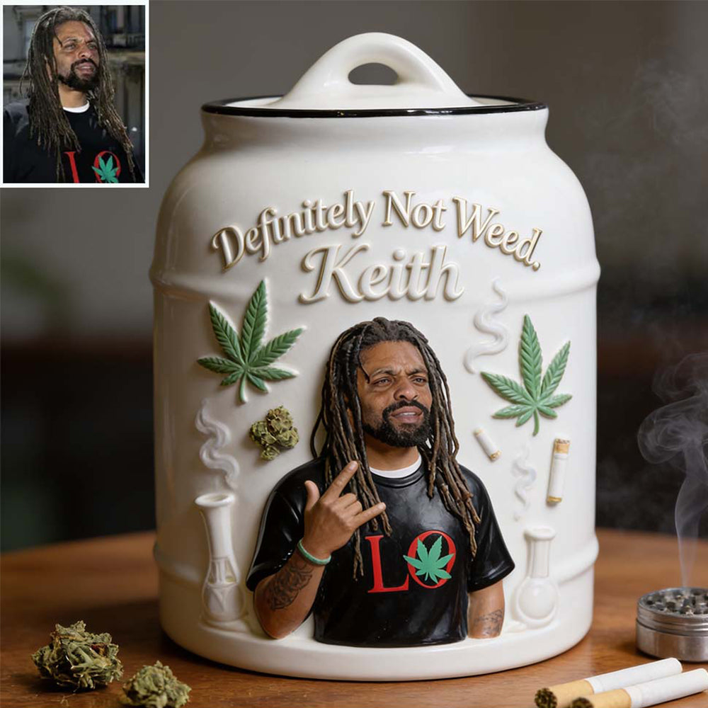 Cannabis Stash Jar - Personalized Weed Container Jar
