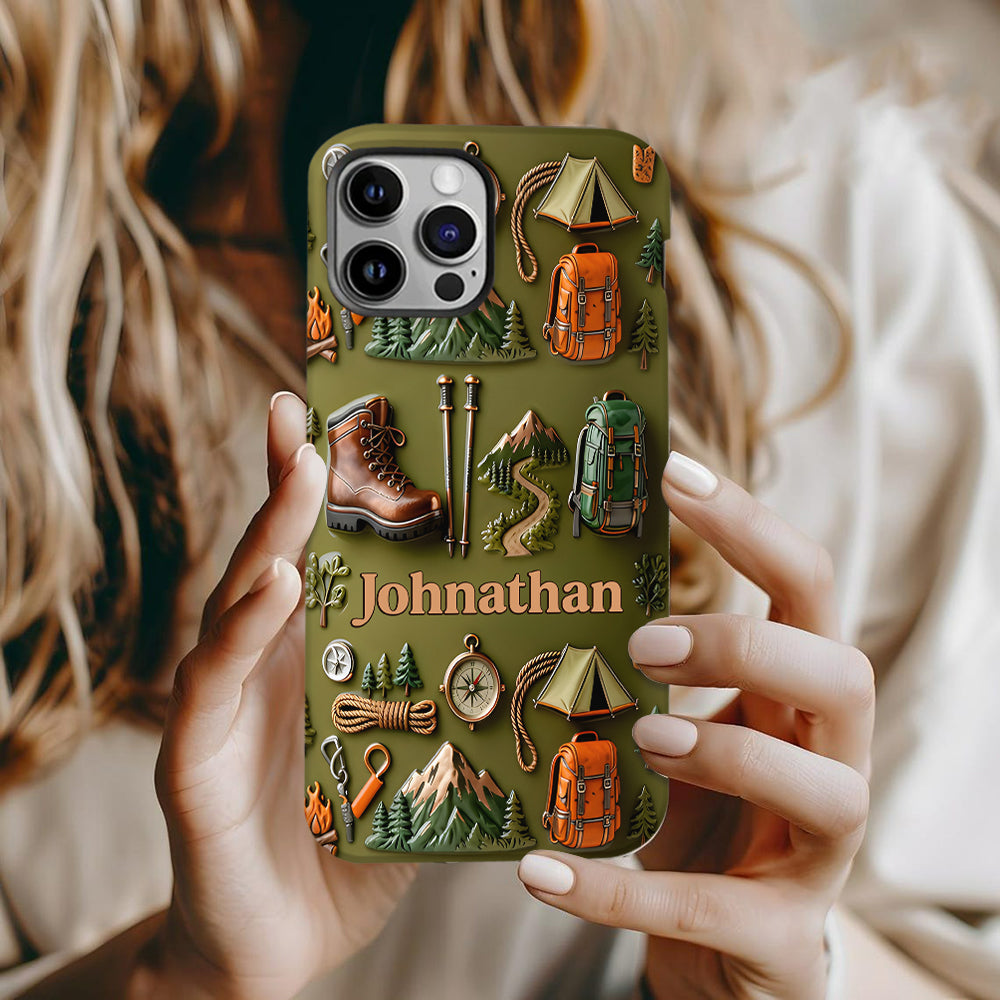 Hiking Makes Me Happy - Personalized Hiking Full Print Phone Case