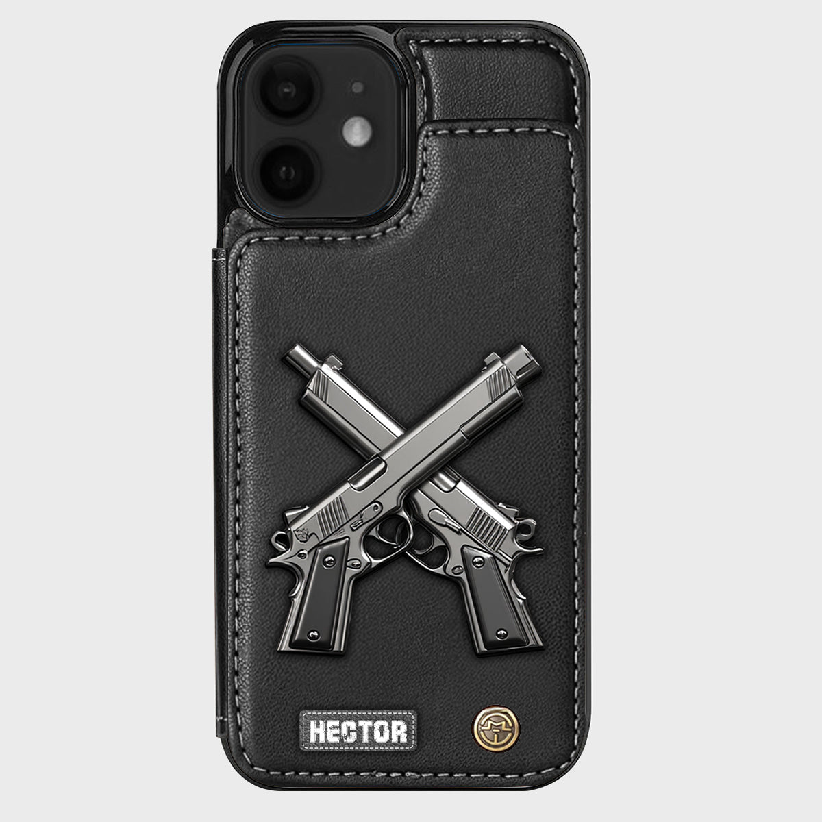 Crossed Pistols - Personalized Tactical equipment Wallet Phone Case