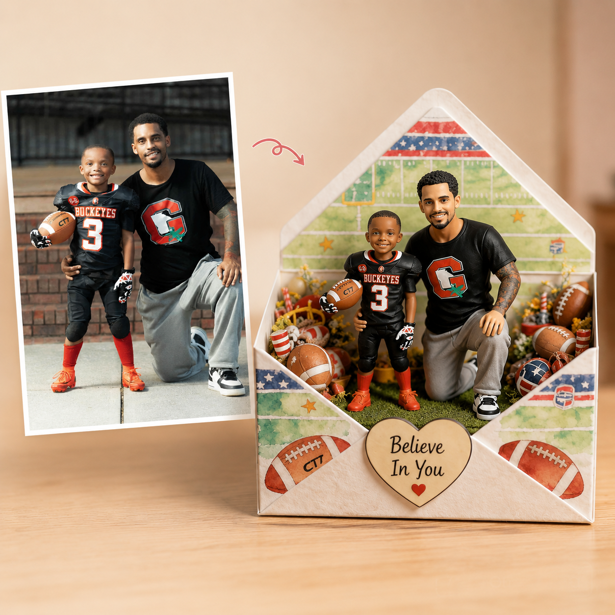 A Letter Of Me To You - Personalized Family Custom Shaped Acrylic Plaque