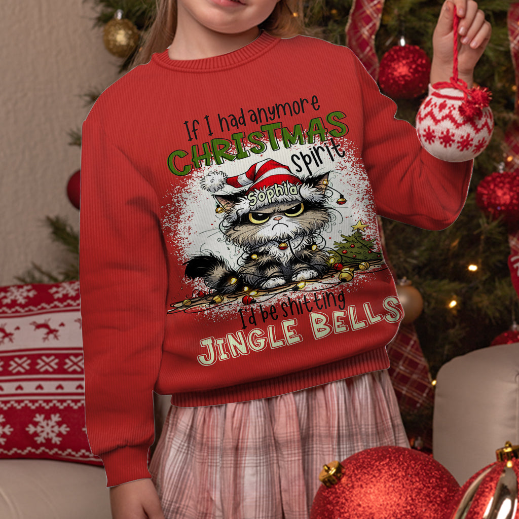 Christmas Spirit - Personalized Christmas Ugly Sweater