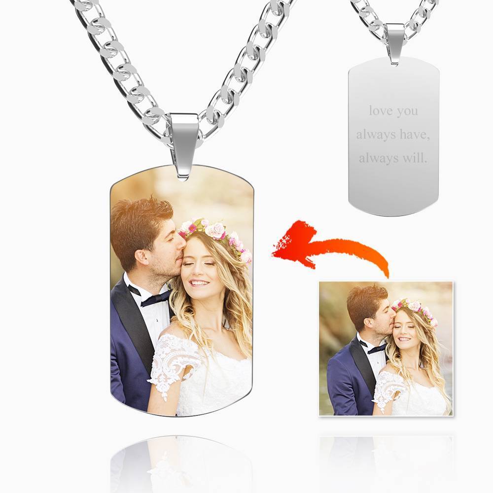 Any Photo - Personalized Military Dog Tags Necklace