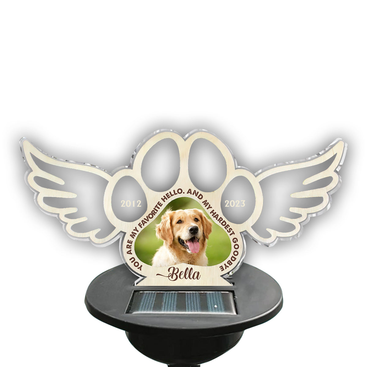 Best Friends Are Never Forgotten - Personalized Dog Garden Solar Light