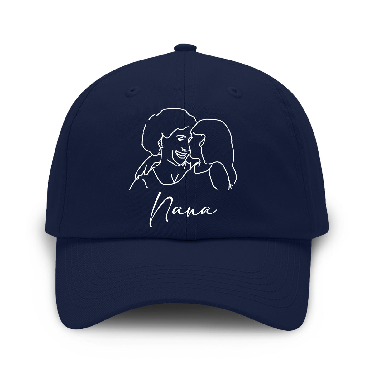 Custom Photo - Personalized Grandma Embroidered Classic Cap