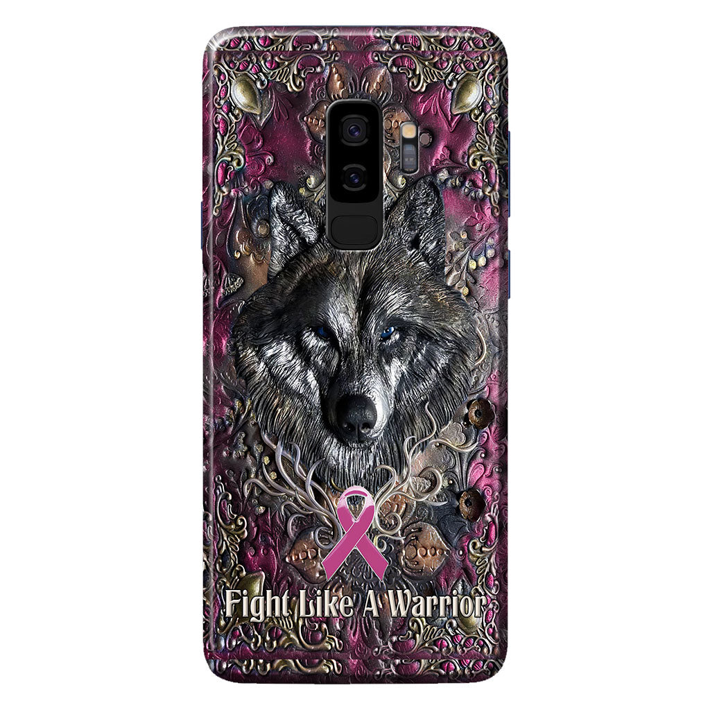 Fight Like A Warrior - Breast Cancer Awareness Personalized 3D Printed Phone Case